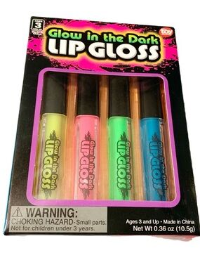 Glow in the Dark Lip Gloss NEW 4 Colors